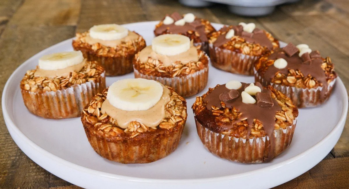 Gebackene Hafer Muffins | Frühstücksidee für deine Meal Prep