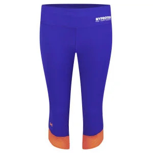 Under Armour® Damen Fly-By Kompressions-Capri - Siberian Iris