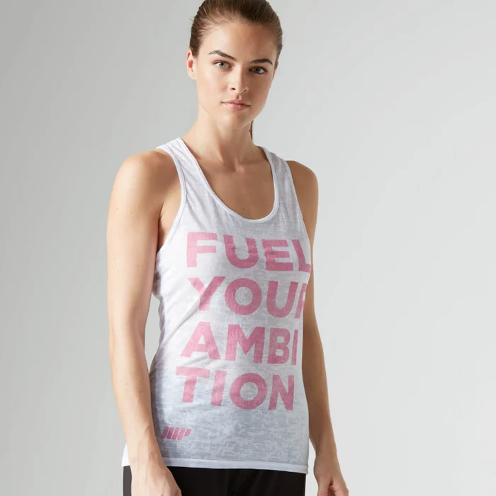 Myprotein Damen Burnout Shirt, Weiß