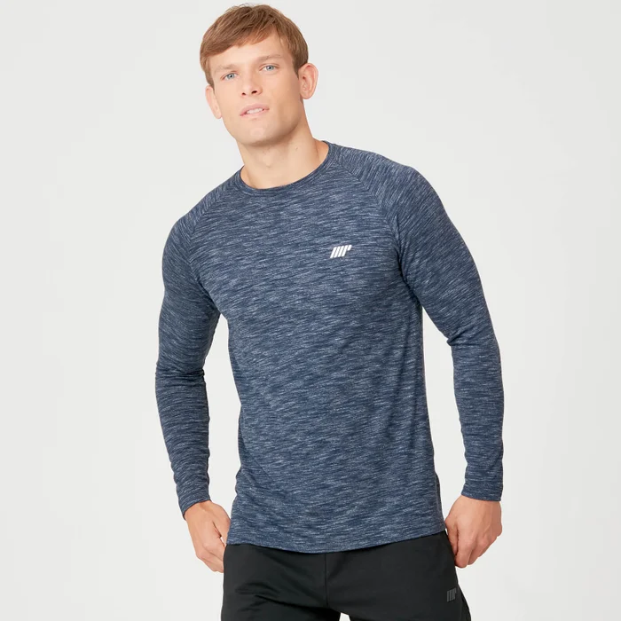 Performance Langarm T-Shirt - hellgrau