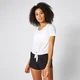 Twist Kurzarm T-Shirt - Weiß