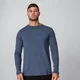 Luxe Classic Long-Sleeve Crew - Dunkelindigo