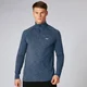 Performance ¼ Zip Top - dark indigo marl