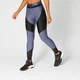 Leggings mit Einsätzen in Metallic-Optik — Marineblau