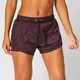 Doppellagige Shorts in Metallic-Optik - Dunkelrot