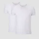 MP Men's Luxe Classic T-Shirt mit V-Ausschnitt - Weiß/Weiß (2er Pack)