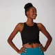 MP Women's Rib Tie Front Vest - Black