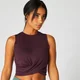 Energy Crop Top — Dunkelrot