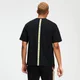 T-Shirt mit Banddetail für Ruhetage - Schwarz