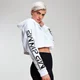 Kurzer Kapuzenpullover mit Logo für Ruhetage - Weiß