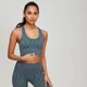 MP Animal Zebra nahtloser Damen Sport BH - Schiefergrau/Stargazer