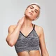 MP Space Dye Seamless Damen Sport-BH - Schwarz