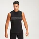 Rest Day Slogan Tank mit weitem Armausschnitt - Schwarz
