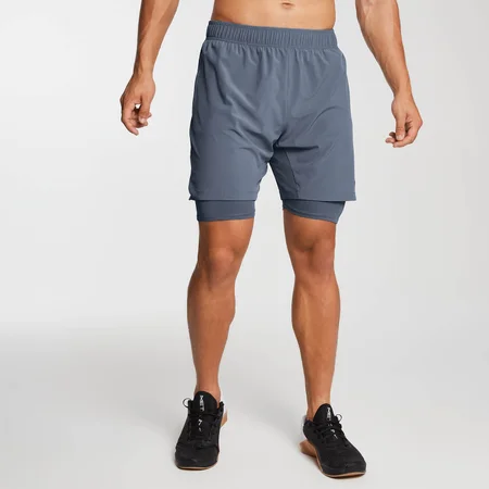 Gewebte 2-in-1 Essential Training Shorts - Galaxy