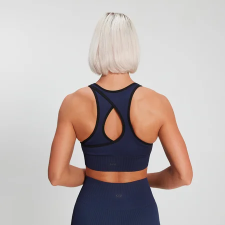 MP Women's Training Geriffelter Nahtloser Sport-BH - Midnight
