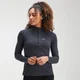 MP Damen Performance Zip Trainingstop- Schwarz/Kohle Mergel