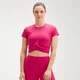 MP Damen Power Kurzarm-Croptop – Virtual Pink