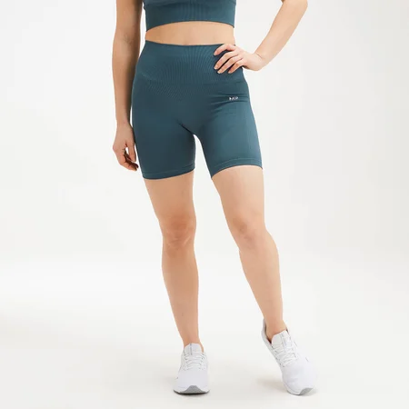 MP Women's Shape Seamless Ultra Cycling Shorts - Deep Sea Blue