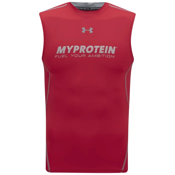 Under Armour Herren HeatGear ärmelloses Kompressions-Shirt - Rot