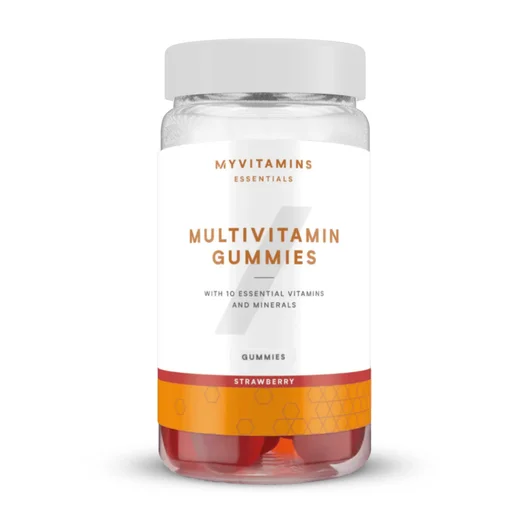 Multivitamin-Fruchtgummi - 60Gummibärchen - Erdbeere