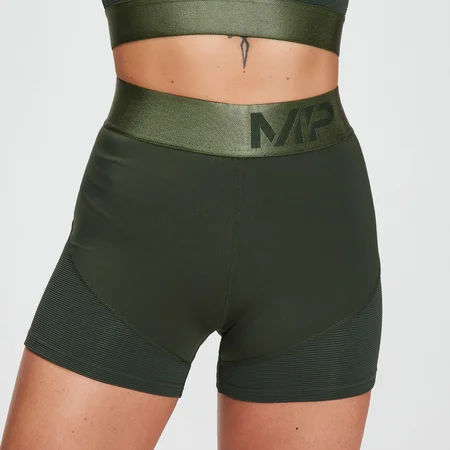 MP Damen Adapt Strukturierte Shorts – Dunkelgrün