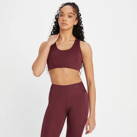MP Damen Composure Repreve® Sport-BH — gewaschenes Oxblood