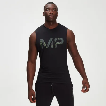 MP Herren Adapt Camo Print Tank-Top mit drirelease® – Schwarz