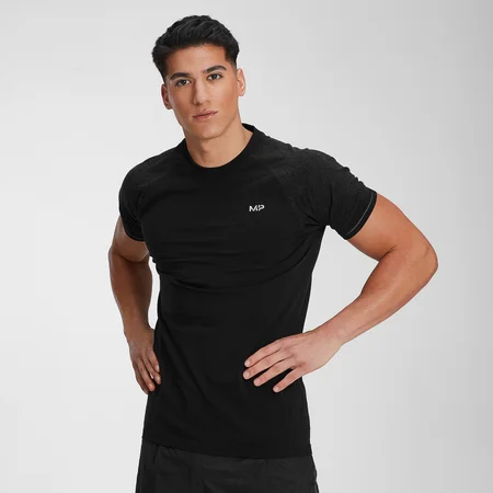 MP Velocity Kurzarm-T-Shirt für Herren – Schwarz