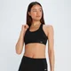 MP Damen Power Sport-BH mit gekreuztem Rücken – Schwarz