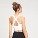 MP Damen Shape Nahtloser Sport-BH mit gekreuzten Trägern — Weiß