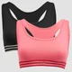MP Damen Limited Edition Impact Bralette (2er-Pack) – Schwarz/Pink