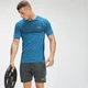 MP Herren Essential Seamless Kurzarm-T-Shirt — Hellblau meliert