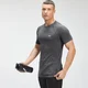 MP Herren Essential Seamless Kurzarm-Grafik T-Shirt — Schwarz