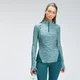 MP Damen Velocity 1/4 Reißverschluss-Top — Deep Teal