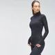 MP Damen Velocity 1/4 Reißverschluss-Top — Schwarz