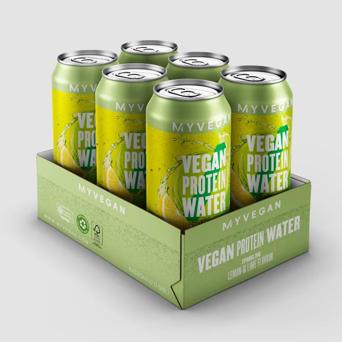 Veganes Protein-Wasser mit Sprudel