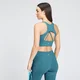 MP Damen Power Longline Sport-BH — Ozeanblau