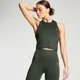 MP Damen Essentials Crop Trainings-Tanktop mit Racerback-Design — Vine Leaf