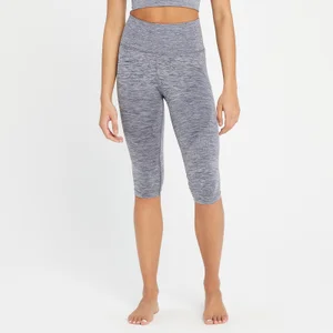 MP Damen Composure Nahtlose Capri Leggings — Galaxy Blau - Size XS