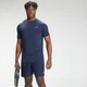MP Herren Repeat Mark-Grafik Kurzarm-Trainings-T-Shirt — Petrol Blau
