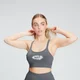 MP Damen kreidefarbene Grafik Sport-BH — Carbon