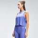 MP Damen Repeat Mark Grafik Training Crop Vest — Bluebell