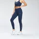MP Damen Repeat Mark Grafik Training Leggings — Petrolblau