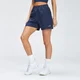 MP Damen Repeat Mark Grafik Trainingsshorts — Petrolblau