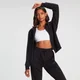 MP Women's Rest Day Zip Through Hoodie — Gewaschenes Schwarz