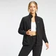 MP Damen Essential Fleece Jacke mit durchgehendem Reißverschluss — Schwarz