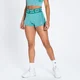 MP Damen Curve Booty Shorts — Energy Grün