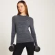 MP Performance langärmeliges Trainings-T-Shirt für Damen - Schwarz meliert