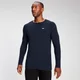 MP Herren Performance Langarm Top — Petrolblau meliert