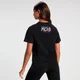 MP Damen Retro-Crop-Top Move mit kurzen Ärmeln – Schwarz